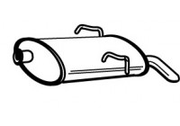 Exhaust backbox / end silencer 22423 Walker