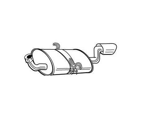 Exhaust backbox / end silencer 22429 Walker