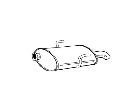 Exhaust backbox / end silencer 22432 Walker