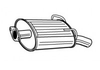 Exhaust backbox / end silencer 22458 Walker