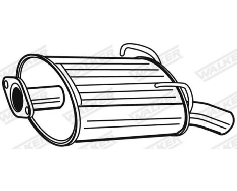 Exhaust backbox / end silencer 22458 Walker, Image 6