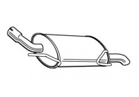 Exhaust backbox / end silencer 22475 Walker