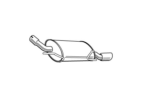 Exhaust backbox / end silencer 22477 Walker