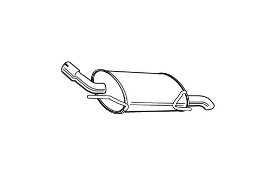 Exhaust backbox / end silencer 22478 Walker