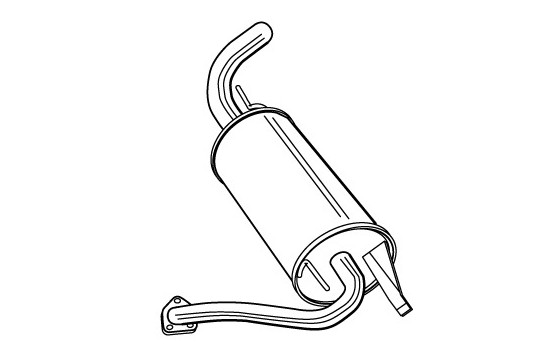 Exhaust backbox / end silencer 22539 Walker