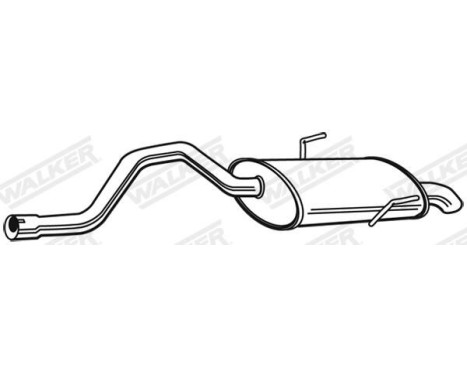 Exhaust backbox / end silencer 22546 Walker, Image 6