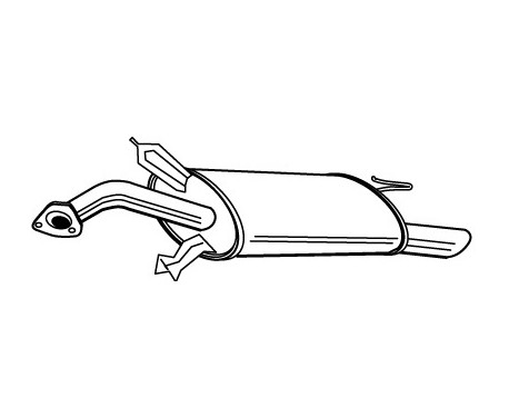 Exhaust backbox / end silencer 22577 Walker