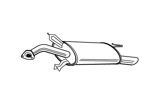 Exhaust backbox / end silencer 22577 Walker