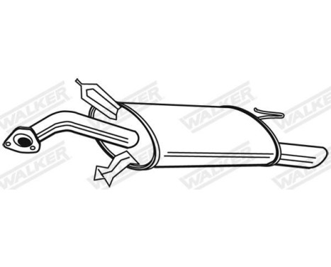 Exhaust backbox / end silencer 22577 Walker, Image 6