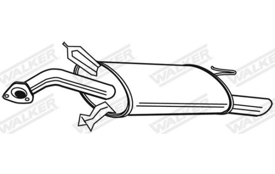 Exhaust backbox / end silencer 22577 Walker, Image 6