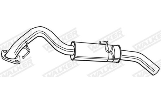 Exhaust backbox / end silencer 22587 Walker, Image 6