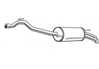 Exhaust backbox / end silencer 22602 Walker