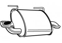 Exhaust backbox / end silencer 22609 Walker