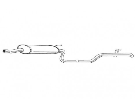 Exhaust backbox / end silencer 22614 Walker