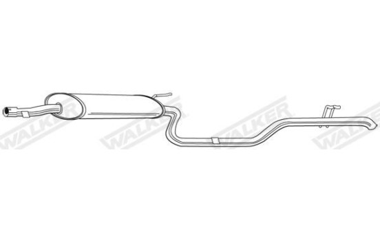 Exhaust backbox / end silencer 22614 Walker, Image 2