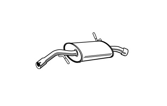 Exhaust backbox / end silencer 22635 Walker