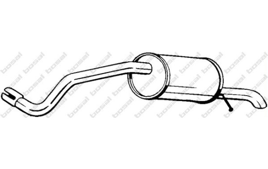 Exhaust backbox / end silencer 227-019 Bosal, Image 2