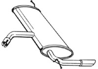 Exhaust backbox / end silencer 227-039 Bosal
