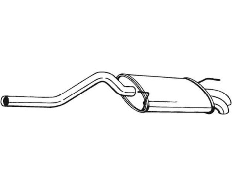 Exhaust backbox / end silencer 227-105 Bosal, Image 2