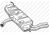 Exhaust backbox / end silencer 227-231 Bosal