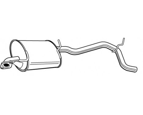 Exhaust backbox / end silencer 22706 Walker