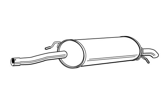 Exhaust backbox / end silencer 22716 Walker
