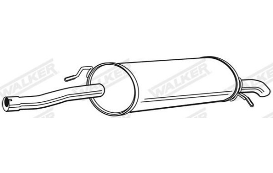 Exhaust backbox / end silencer 22716 Walker, Image 2