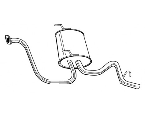 Exhaust backbox / end silencer 22718 Walker