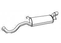 Exhaust backbox / end silencer 22720 Walker