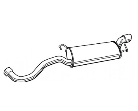 Exhaust backbox / end silencer 22720 Walker