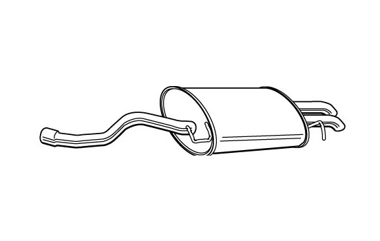 Exhaust backbox / end silencer 22744 Walker