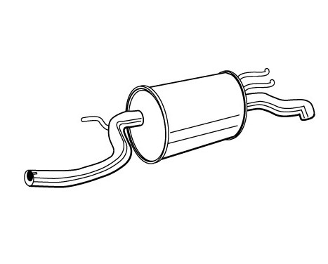 Exhaust backbox / end silencer 22748 Walker