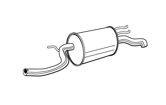 Exhaust backbox / end silencer 22748 Walker
