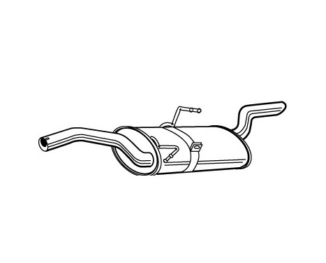 Exhaust backbox / end silencer 22755 Walker