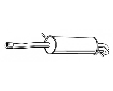 Exhaust backbox / end silencer 22768 Walker
