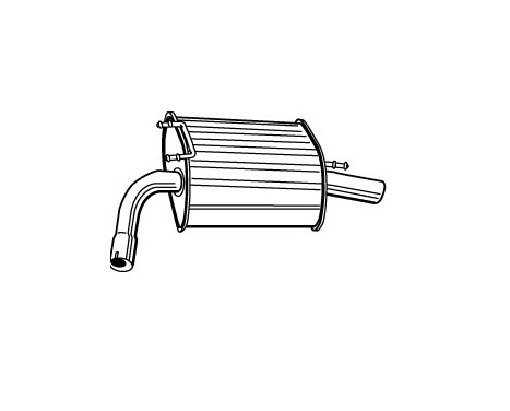 Exhaust backbox / end silencer 22781 Walker