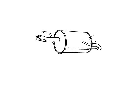 Exhaust backbox / end silencer 22786 Walker