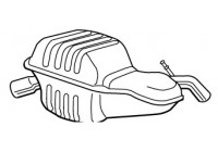 Exhaust backbox / end silencer 22798 Walker