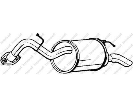 Exhaust backbox / end silencer 228-063 Bosal, Image 2