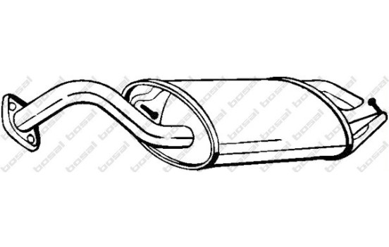 Exhaust backbox / end silencer 228-073 Bosal