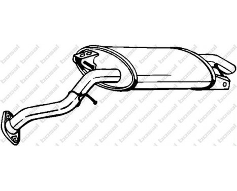 Exhaust backbox / end silencer 228-079 Bosal