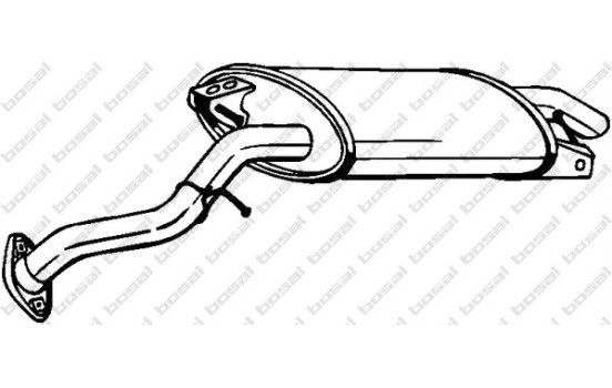 Exhaust backbox / end silencer 228-079 Bosal