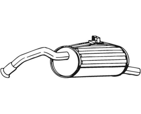 Exhaust backbox / end silencer 228-087 Bosal, Image 2