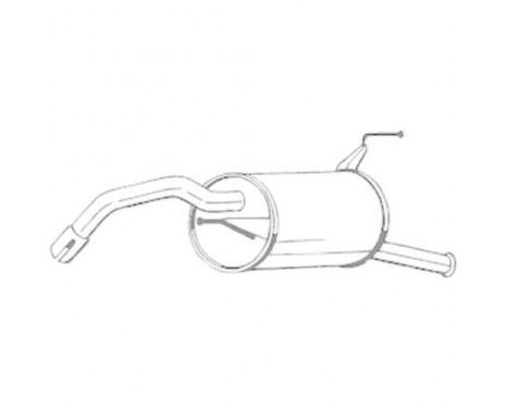 Exhaust backbox / end silencer 228-145 Bosal
