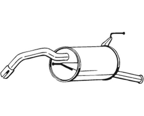 Exhaust backbox / end silencer 228-145 Bosal, Image 3