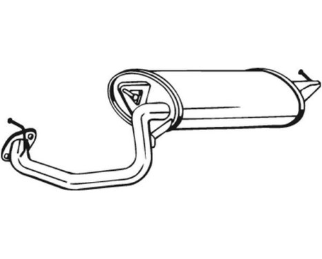 Exhaust backbox / end silencer 228-153 Bosal, Image 2