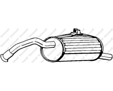Exhaust backbox / end silencer 228-205 Bosal, Image 2