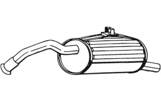 Exhaust backbox / end silencer 228-205 Bosal, Image 3