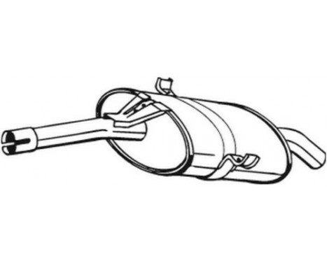 Exhaust backbox / end silencer 228-331 Bosal