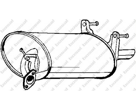 Exhaust backbox / end silencer 228-427 Bosal